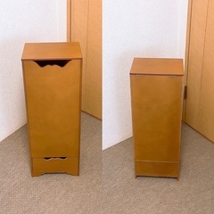 木製折りたたみ掃除機入れの画像