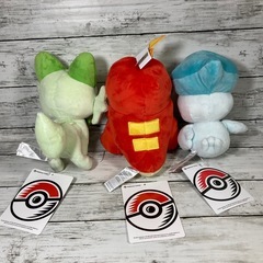 ポケモンセンターオリジナル ぬいぐるみ ニャオハ ホゲータ クワッス　タグ付の画像