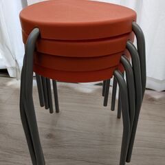 丸椅子★スタッキングチェア★イス4脚セットの画像