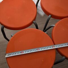 丸椅子★スタッキングチェア★イス4脚セットの画像