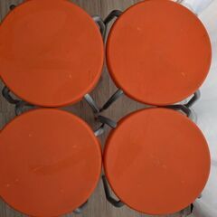 丸椅子★スタッキングチェア★イス4脚セットの画像