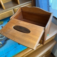 ティシュケース（小物入れ付）の画像