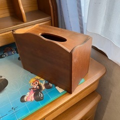 ティシュケース（小物入れ付）の画像