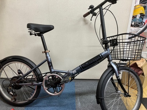 リユース品　フォルクスワーゲン　折り畳み自転車　20インチ6段変速