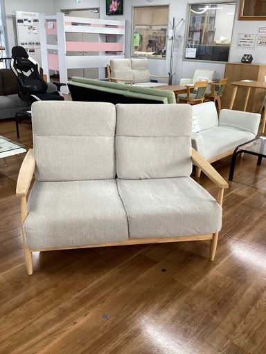 二人掛けソファー【町田市再生家具】　252516