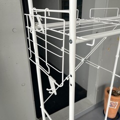 ランドリーラック　ニトリ　白　ランドリー収納の画像