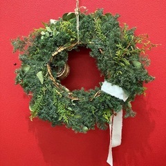 クリスマスリース　ハンドメイド　一点物の画像