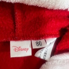 ミニー　サンタ　ロンパース　フリース　80の画像