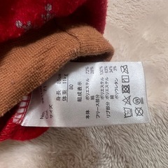 ミニー　サンタ　ロンパース　フリース　80の画像