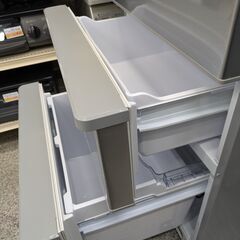 【左開き】4ドア冷凍冷蔵庫 AQUA ｱｸｱ AQR-36KL(S) 355L 2021年製：シルバーの画像