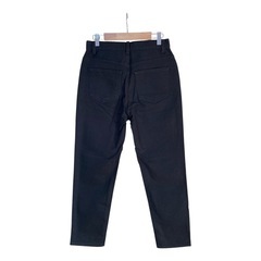 【新品】GU スリムテーパード アンクルジーンズ ブラック 黒 Ｍの画像