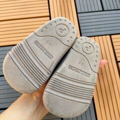 チェック柄13センチスニーカーの画像