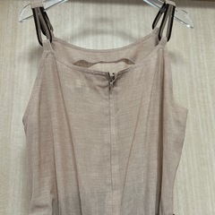 民族刺繍ガーリーワンピース ノースリーブ カーディガン付き　フレアスカート ビンテージの画像