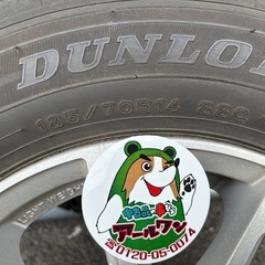 🚗【スタッドレスタイヤ】ヤリス/アクア/フィットアルミホイール付 ⑦【年末まで休まず営業！】の画像