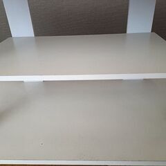 キャスター付ローボード　ホワイトの画像