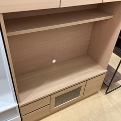  【軽トラック貸出有】テレビボード　ニトリ　ハイタイプ　３枚扉　引き出し付　軽度の使用感有　程度Bの画像