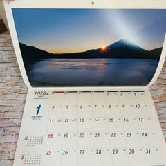 【新品・未使用】2026 静岡県民共済　加入者限定　オリジナル富士山カレンダーの画像