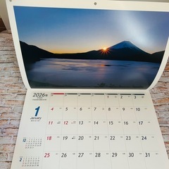 【新品・未使用】2026 静岡県民共済　加入者限定　オリジナル富士山カレンダーの画像