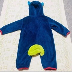 モンスター風カバーオールロンパース フリース の画像