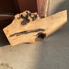 天然耳付き板 DIY素材 飾り台 レジン用にの画像