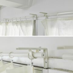 最終お値下げ【リネン生地の簡易カーテン一式】文京区本郷三丁目駅付近で12月7日 17:00迄に引取りに来られる方の画像