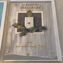 新品 未開封 クリスマスカード 2枚セット ヨーロッパの画像