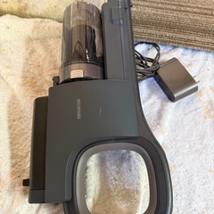 アイリスオーヤマ(IRIS OHYAMA)【当社最強の吸引力】アイリスオーヤマ 掃除機 コードレス スティッククリーナー サイクロン 吸引力 充電式 ハンディ 静電モップ daspo SCD-190P-H グレーブラックの画像