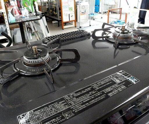 LPガス ガステーブル【使用感あり格安】2019年製 幅59cm パロマ ガスコンロ 左強火 IC-S87K-L ☆ 札幌市北区屯田