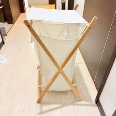 折りたたみ　洗濯かご　ランドリーバスケットの画像
