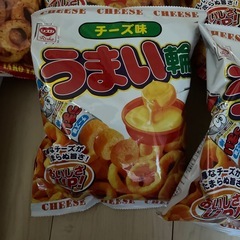 うまい輪(うまい棒)チーズとたこ焼き味の画像