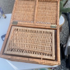 北欧 蓋付きかご バスケット 収納 2個セットの画像