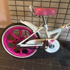 子供用自転車　18インチ　ピンク　初めての自転車の画像