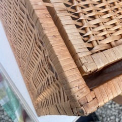 北欧 蓋付きかご バスケット 収納 2個セットの画像