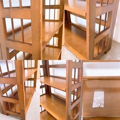 木製折りたたみ本棚の画像