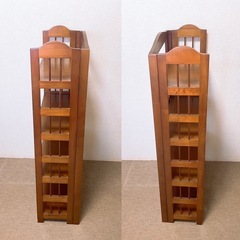 木製折りたたみ本棚の画像