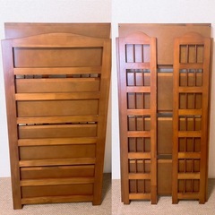 木製折りたたみ本棚の画像