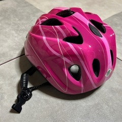 子供　自転車ヘルメット　ピンクの画像