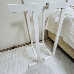 IKEAカラックス　下部フレーム　ホワイト　76cm 2個　の画像