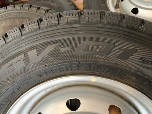 145R-12-6PRスタッドレスホイール組
