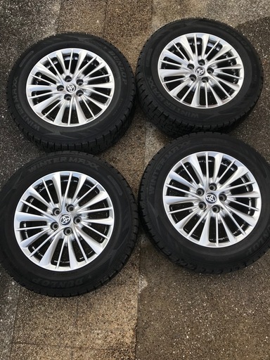 4本セット30アルファードエグゼクティブ純正ホイールスタッドレスタイヤ付