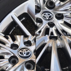 4本セット30アルファードエグゼクティブ純正ホイールスタッドレスタイヤ付の画像