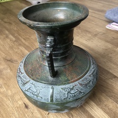 真鍮製　花瓶の画像