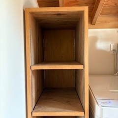 ラワン　造作棚　大工さん施工の画像