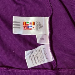 adidas アディダス ナイロンジャケット パープル スポーツウェアの画像