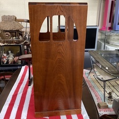 万代店　木製　欅　電話台　キャビネット　観音開き　収納　和風　の画像