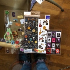 無料！シールとキラキラパーツセットの画像