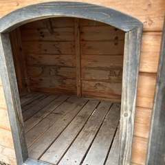 犬小屋と折りたたみゲージ大の画像