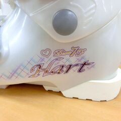 24cm 283mm■ハート Hart DIVA 7F スキーブーツ 白×紫  ガールズ 札幌 西区 西野店 スキー学習の画像