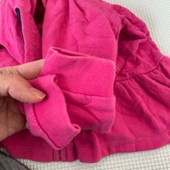 ポロ・ラルフ・ローレン フード付きパーカー薄手　ピンク　女の子　9Mの画像