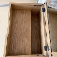 木製ドレッサー ミラー付き　机の画像